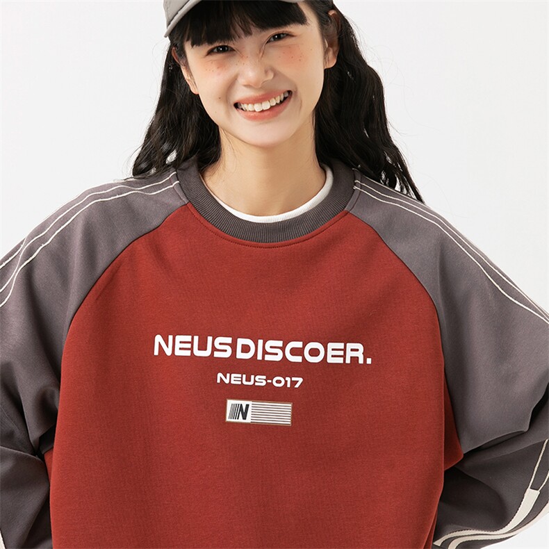 2026春季新款男装日系潮牌宽松拼色卫衣开衫休闲外套WY582-F89,女装短外套,电商A101（原外27）