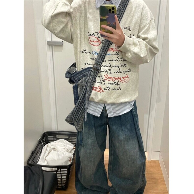 D7729-P55青少年潮牌炸街字母卫衣2025秋季新款男百搭-网图现货,男装卫衣,星座603-2