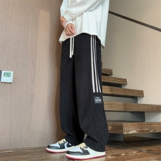 美式休闲裤子男款春秋季潮牌宽松高街复古直筒运动裤K5320-P48，男装休闲裤，星座308B-2