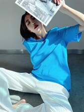 后背链条T恤，女装T恤，YSQ Boomboom