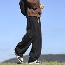 垂感裤子男春季新款直筒拖地长裤潮牌潮流休闲运动卫裤K7825-P35，男装休闲裤，星座505-3