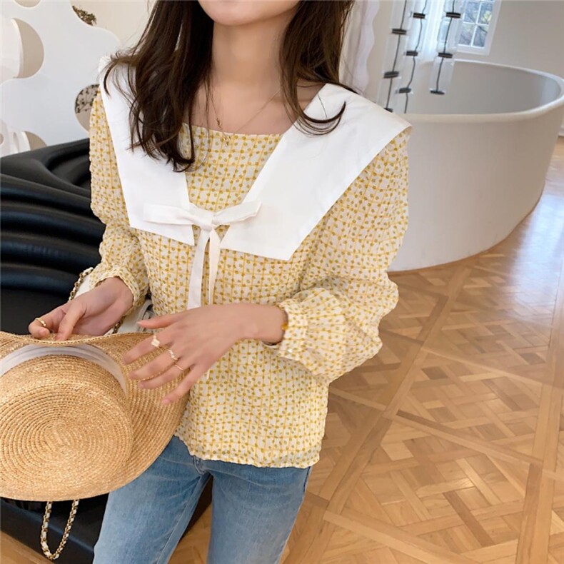 【现货】春款热卖款方型碎花小衫，其它，NIY