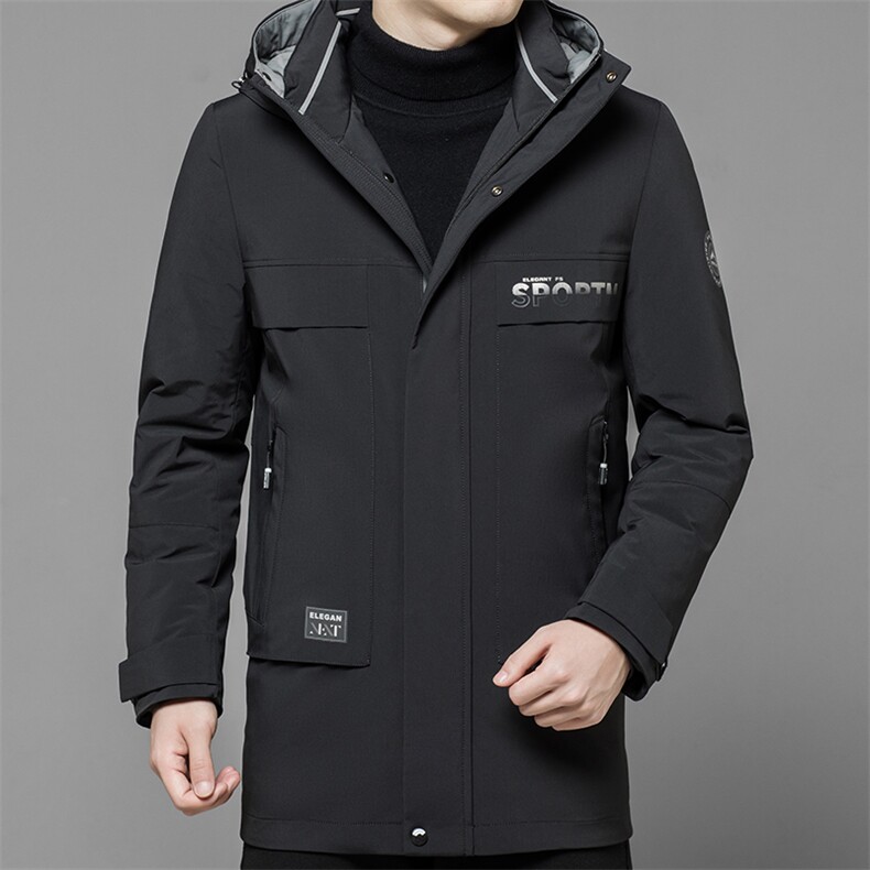羽绒服男士新款秋冬季宽松休闲青年中年保暖连帽外套FF2283-P245,男装羽绒服,星座1105-3