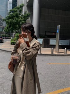 现货 两件套风衣 可脱卸 韩系图片