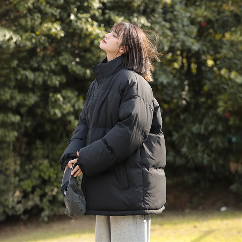 中性风秋冬新款棉衣外套纯色立领面包服保暖加厚A436-1266-P60,男装棉衣,电商A436