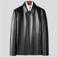 SF1901男式2026秋新款头层绵羊皮短款立领皮衣真皮皮衣男皮P560，男装皮衣，电商B360A（原721A）