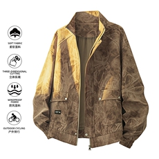美式重磅高品质夹克假两件开衫外套SY8812特P75控158大码4-8XL+5，男装夹克，星座610B-1