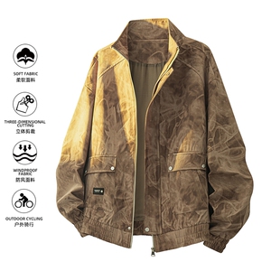 美式重磅高品质夹克假两件开衫外套SY8812特P75控158 大码4-8XL+5图片