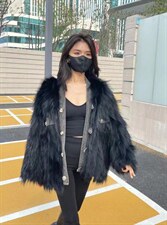 冬季新款银狐车条外套，其它，邱小姐