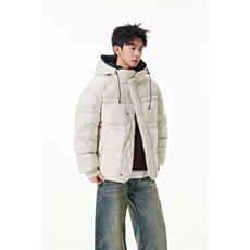 90%绒新标有报告连帽韩版宽松羽绒服上衣Y986/P350现货，男装羽绒服，星座202