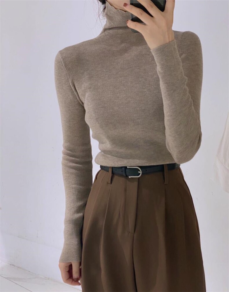 高领羊毛打底衫，其它，驿谷