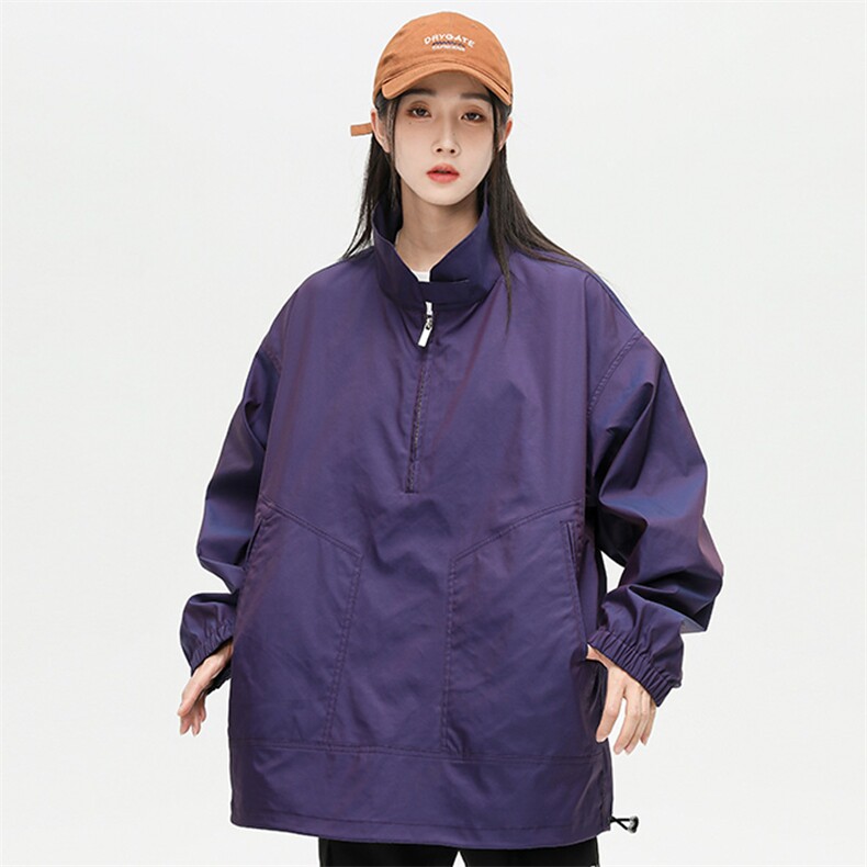 秋季潮流立领套头夹克宽松休闲外套男女同款Y-2805-P60,男装夹克,电商B306