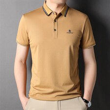 冰丝短袖t恤男士夏季2023新款潮牌男装中老年宽松男款夏装衣服男，男装T恤，电商B212（原钱塘6029）