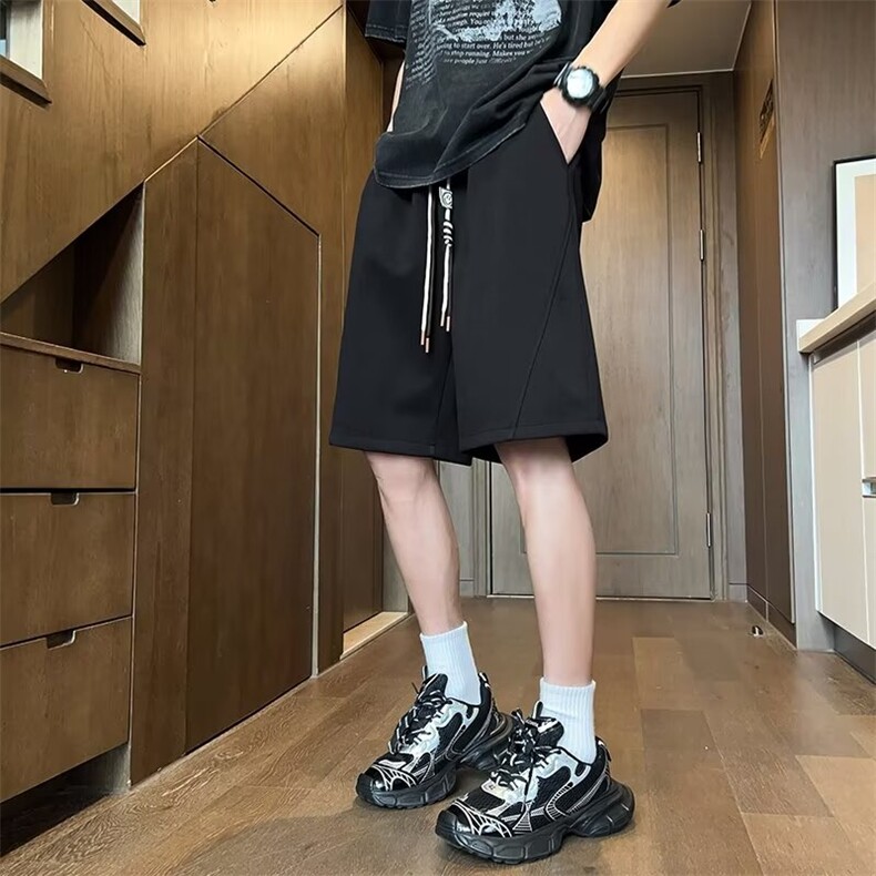 美式高街短裤男夏季潮牌宽松休闲五分裤vibe潮流百搭运动篮球中裤,男装休闲裤,星座1109-3