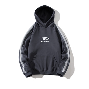 【现货】WY5525-P48特控88 大码自制印花高克重卫衣图片