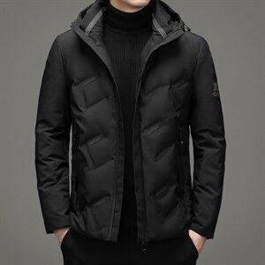 2023冬季连帽羽绒服短款中年男装加厚保暖外套XXH20702-P220，男装羽绒服，电商B212（原钱塘6029）