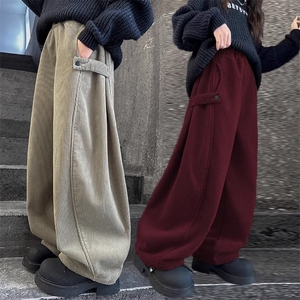 A134-P37 女童裤子2025春秋款灯芯绒中大童裤子潮流同款图片