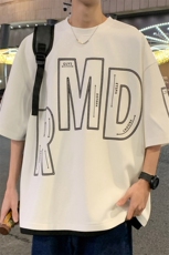 2025夏季新款港风外景大码菠萝格假两件T恤M-5XHT24400-特P25，男装T恤，电商A022