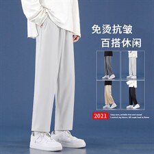 2021运动休闲直筒潮流百搭九分裤  柔顺抗皱  1216-特批：20图片