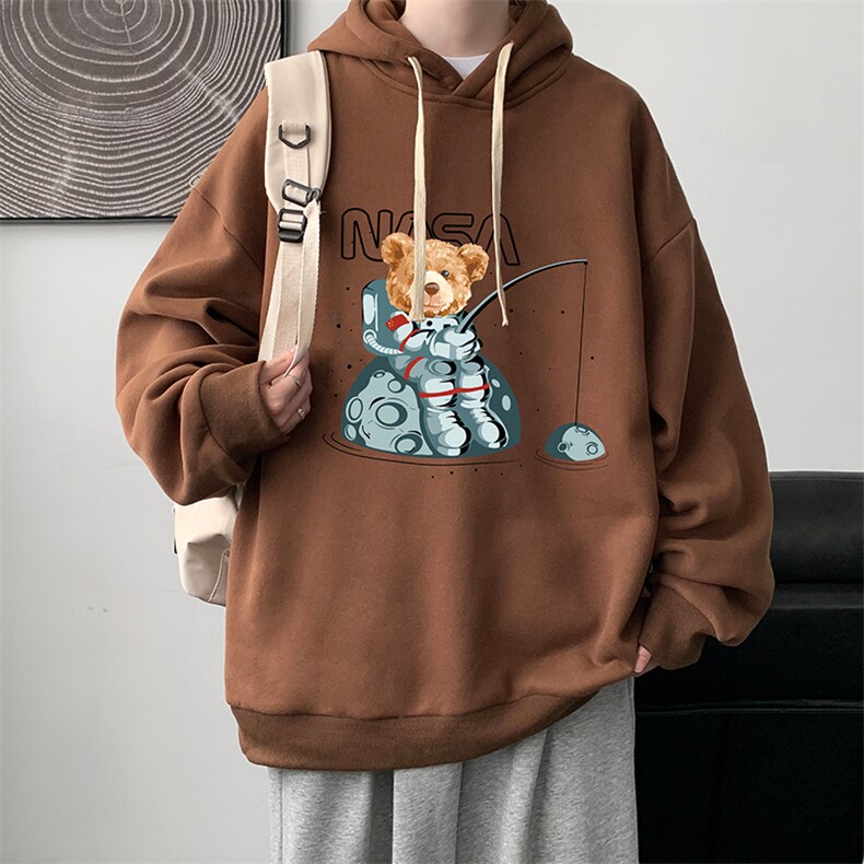 WY2251-P35加绒款-P40纯棉连帽卫衣男大码运动帽衫宽松薄外套男,男装卫衣,电商A040
