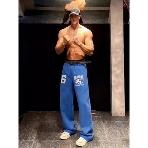 JY780-P48 蓝色运动休闲裤卫裤图片