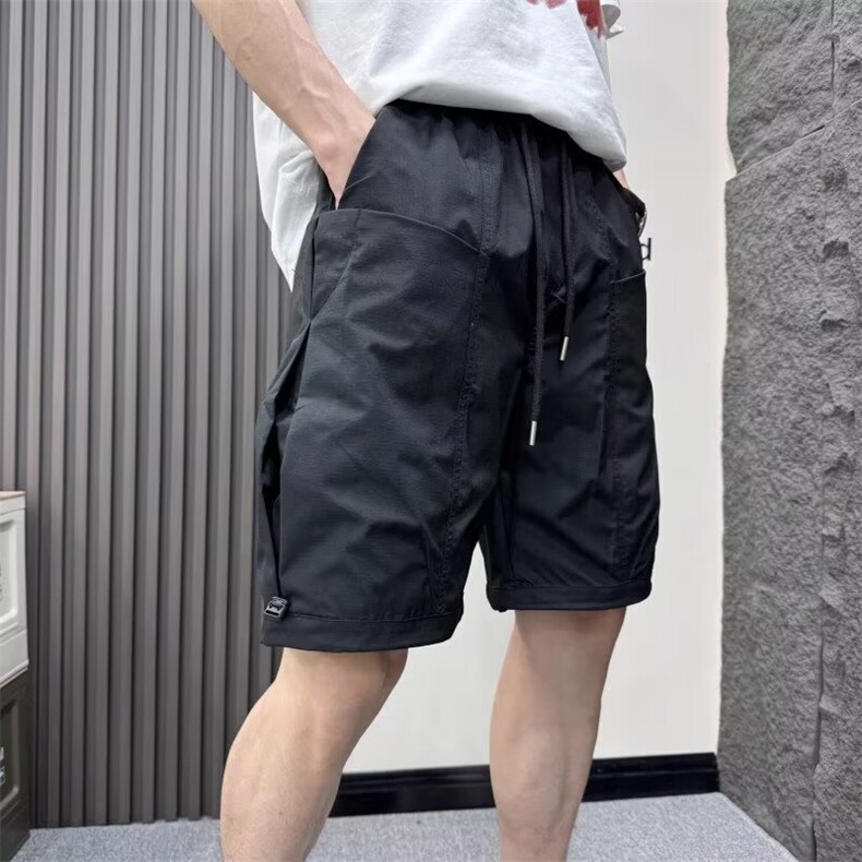 夏季大口袋短裤男百搭宽松多口袋工装五分裤机能风户外速干沙滩裤,男装牛仔裤,星座506A