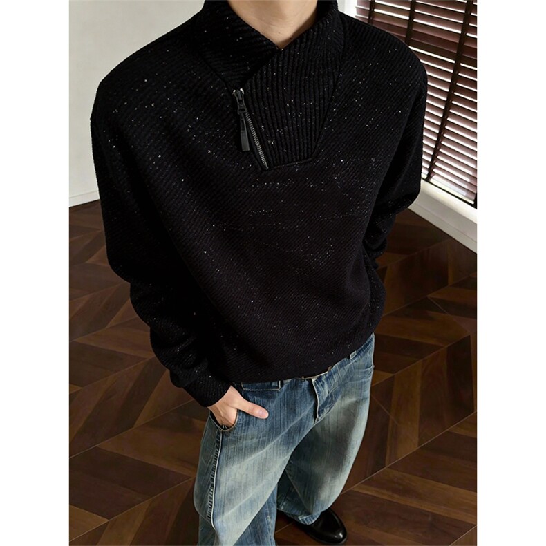 (有原版亮片)美式条纹交叉V领卫衣XZ514-2-HWY70-常规P25加绒P30，男装卫衣，星座514-2(原B239)