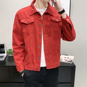 Jk609-p48 M-5XL 现货M-5XL砖墙牛仔夹克肥仔量足图片