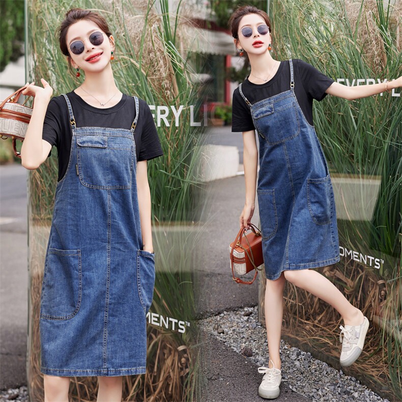 2024年夏季休闲/淑女新款韩版显瘦假两件连衣裙，女装连衣裙，靓星雨