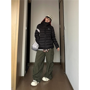 羽绒棉服女2025年新款冬季轻薄小棉袄高级感连帽复古美式加厚外套图片