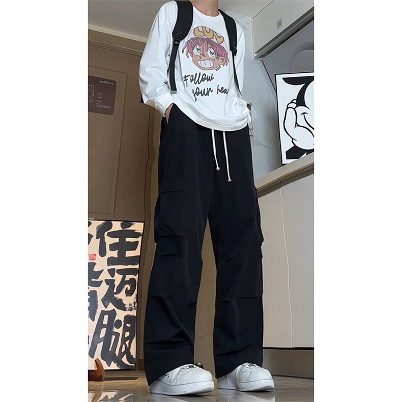 A1203TP38控68-秋季新款美式工装裤子男大口袋直筒时尚潮流休闲裤,男装工装外套,电商B241