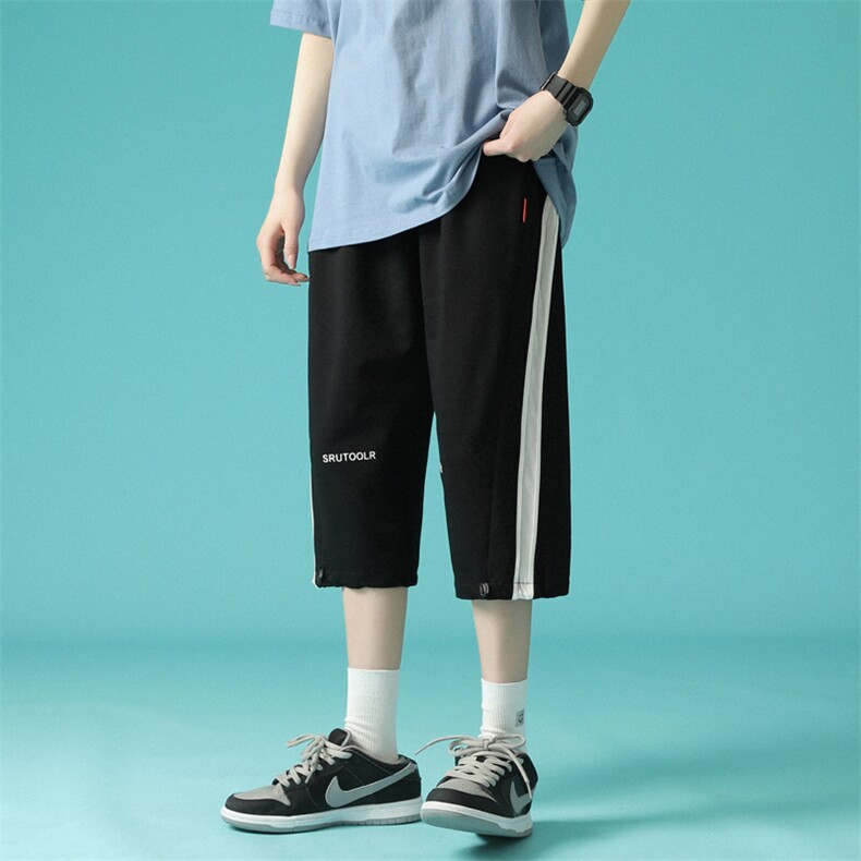 7XL~M2023夏季新款潮休闲小脚七分裤男加肥加大码胖子中裤控价68,男装休闲裤,钱塘717(原712)