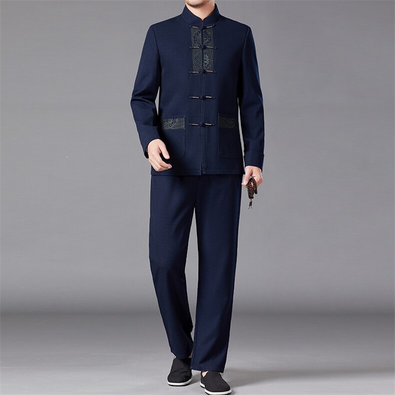 BAMJ-7807R钱塘2020-2秋冬季厚款羽绒中年男士休闲套装数据好P260，男装休闲套装，钱塘207-2