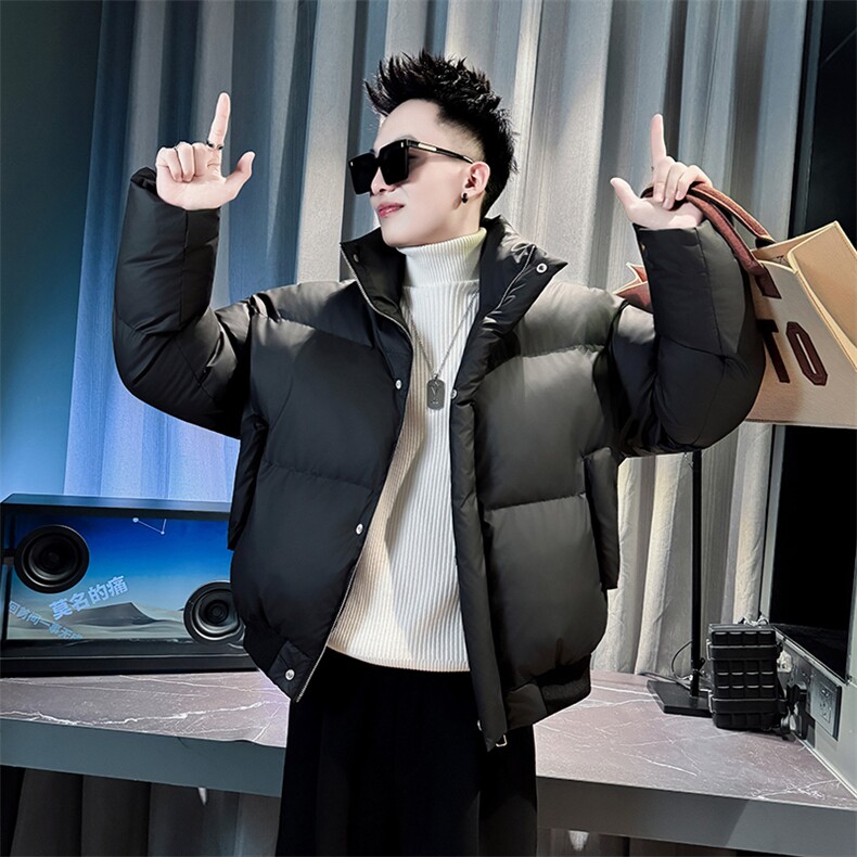 冬季新款男士立领棉衣男潮流宽松简约棉袄棉服外套PM8625-P138，男装棉衣，电商A368