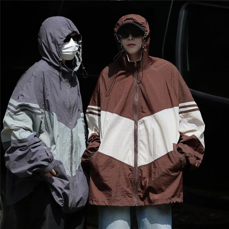 防晒衣青春流行新款潮流风衣潮简约拉链日系男时尚FW9242-P45,男装风衣,星座1109-3