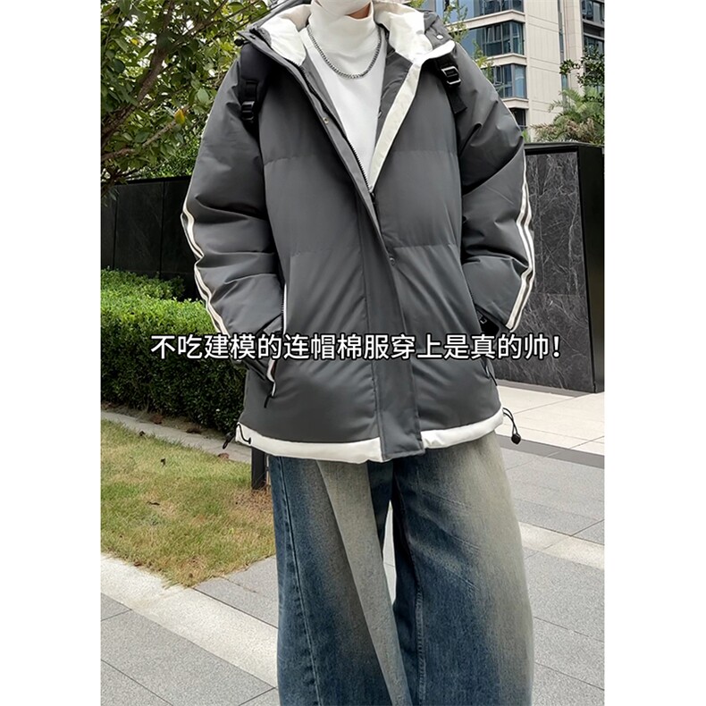 现货高品质美式高街冬季重磅三防加厚羽绒棉衣连帽冲锋外套厚图片