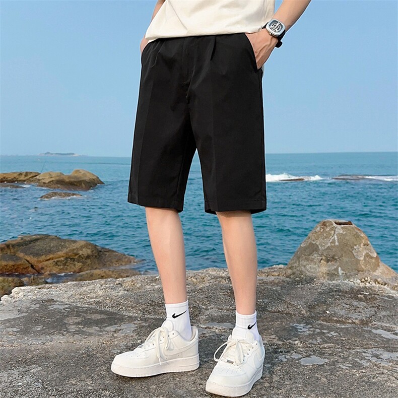 平铺夏季男士短裤男ins速干冰丝裤子宽松休闲五分裤西裤K817P28,男装牛仔裤,星座1107
