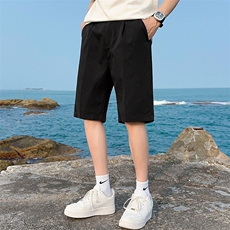 平铺夏季男士短裤男ins速干冰丝裤子宽松休闲五分裤西裤K817P28，男装牛仔裤，星座1107