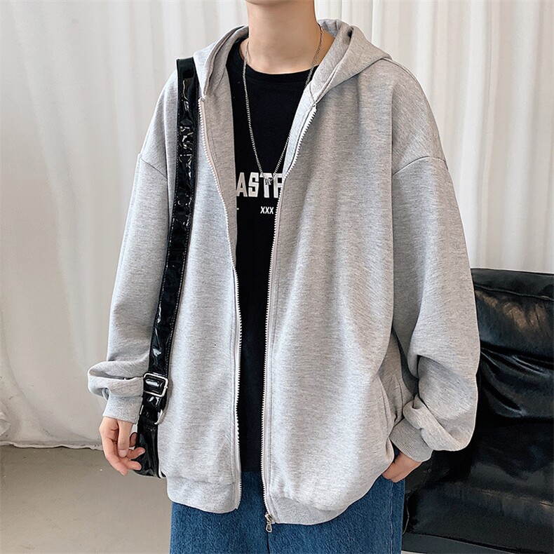 KS21099-P38 加绒-P43 连帽开衫卫衣男运动外套大码班服图片