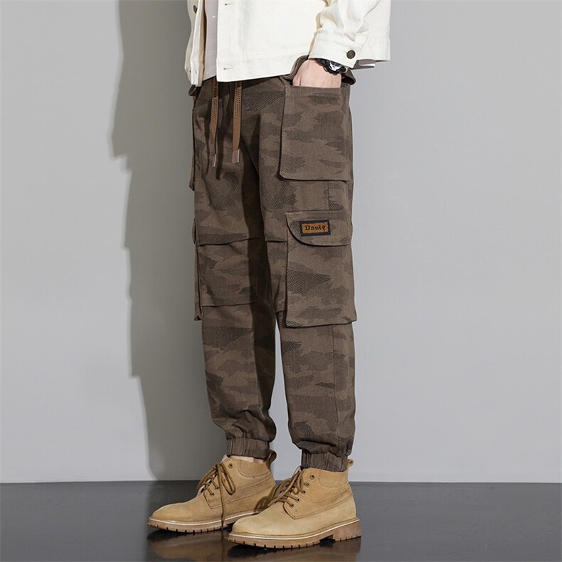 哈伦裤男女生潮牌束脚裤休闲宽松大码长裤日系工装裤H31P62，男装工装外套，星座1013-5