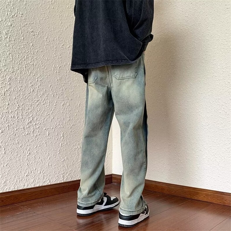 牛仔裤男秋季潮大码休闲裤子高街NK583P40,男装牛仔裤,星座1116-2