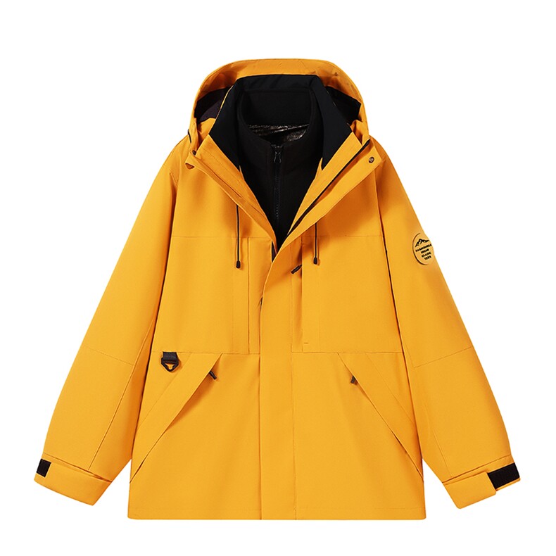 户外连帽男女新款三合一防风防水登山服石墨烯保暖外套H6188-P90,男装棉衣,星座1403A
