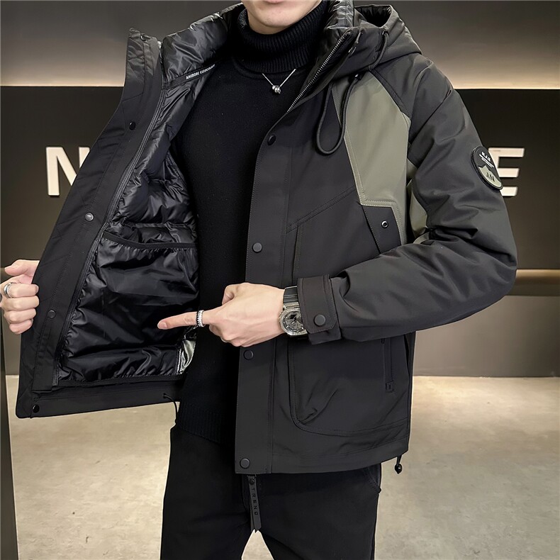 M-4XLB3533713P245军绿军绿可拆脱羽绒内胆男士冲锋衣,男装夹克,电商B353