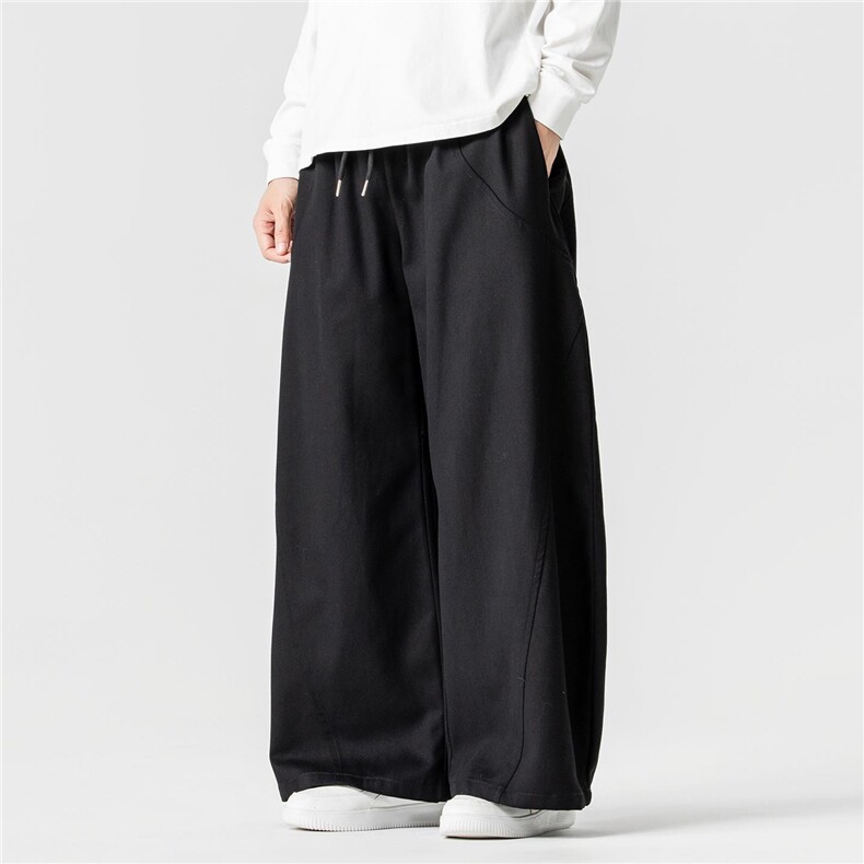 秋冬新款大码日系弯刀工装裤休闲直筒阔腿裤潮港风美式K313/P60，男装工装外套，钱塘713