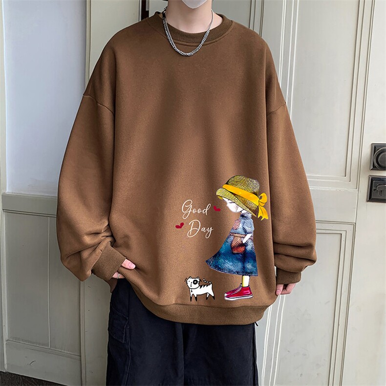 圆领卫衣男超大码胖子肥佬大号长袖t恤S6415-P28,男装T恤,电商A040