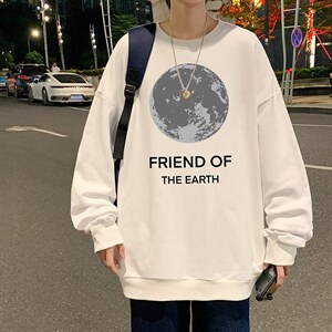 S6254-P28 秋季圆领卫衣男大码韩版宽松长袖外套图片