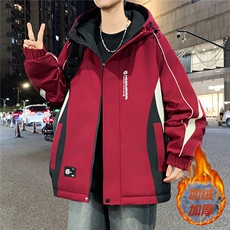 男士外套2025新款春秋季加绒学生夹克港风工装冲锋衣服YC6167，男装夹克，星座1206（原A206）