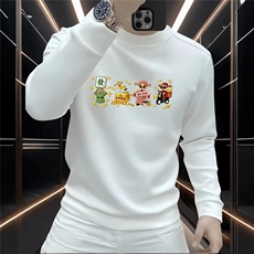 1506A/GH16650/P42潮牌短袖T恤男女款卡通印花百搭，男装T恤，星座1506A