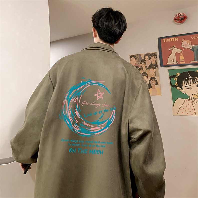 麂皮绒夹克男大码立领褂子外套JK85341-P68加绒款-P78,男装夹克,电商A040
