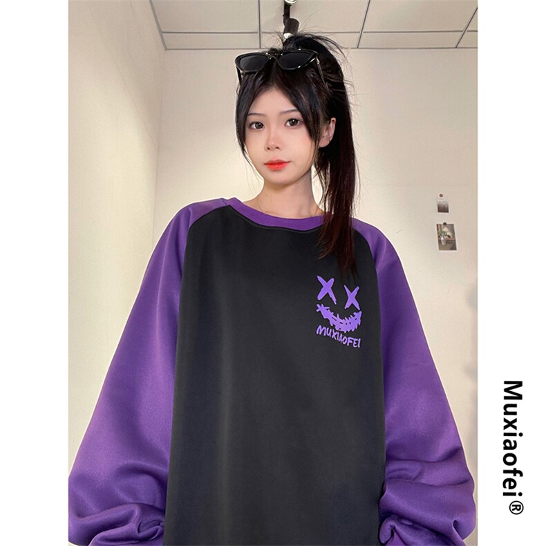 抖音供货、重磅显瘦圆领卫衣秋插肩袖宽松D223A-DY-WY509-P65,男装卫衣,电商019-1